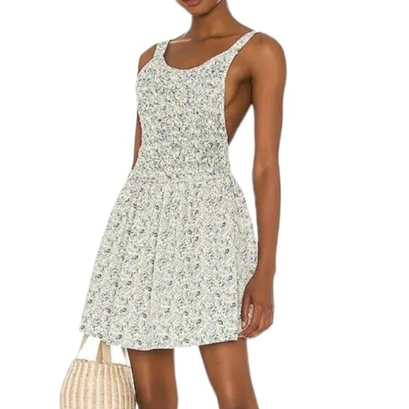 Free People Dresses & Skirts - FREE‎ PEOPLE Petunia Cotton Mini Dress Sz MEDIUM